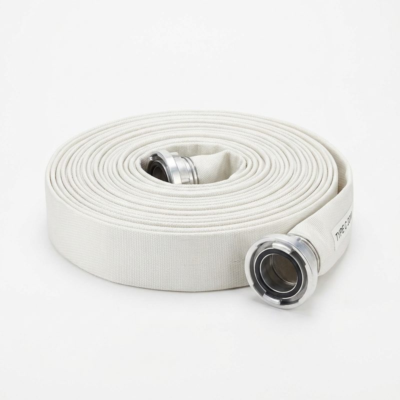 Flat fire hose type C, 20 m, with couplings